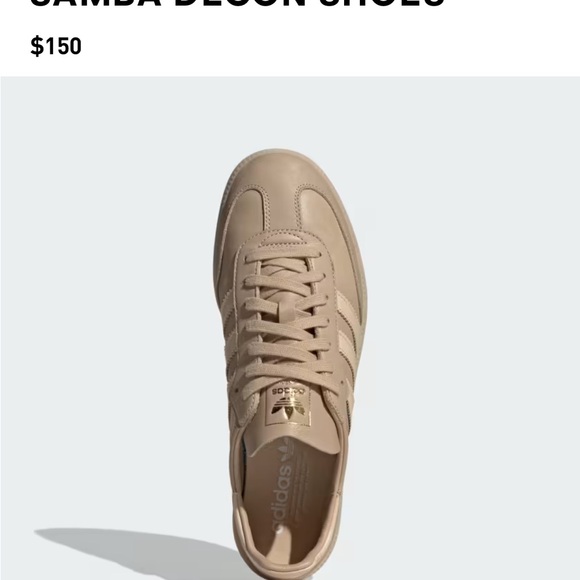 Samba Decon Beige Leather 10.5 - Picture 2 of 6